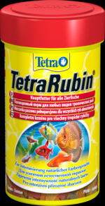 TetraRubin 1 литр Тетра Рубин Корм для окраски рыб, хлопья