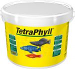 TetraPhyll 10 литров (ведро) Тетра Филл Корм для растительноядных рыб, хлопья